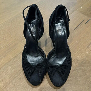 Tom Ford for Gucci Black Suede Platform heels - Black Size 35C